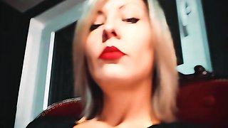 My Dungeon Shoes - Before a Pantyhose Fetish Session - Mistress Julia