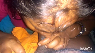 Hot Tamil Housewife Blowjob in Young Man Cock