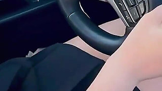 Let me thank you with a blowjob ? OK! Stepmother off her stepson for driving lessons