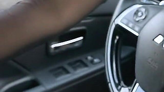 Driving Car in Heels and Nylons