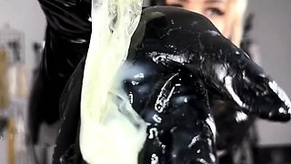Goddess Narcissra - Alpha Cum Feeding In Latex Gloves