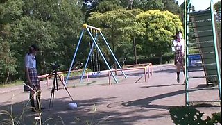 Asian japanese teen with outdoors