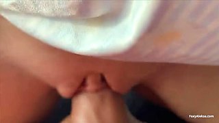 Petite Asian Teen FoxyAleksa Gets Creampied on Public Bus by Stranger