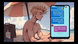 My New Girlfriend Taboo Hentai Game Ep.26 Naughty Step Sisters Going Topless at the Beach!