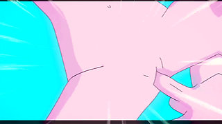 Hinata Jerks Off a Fat Dick and Gets Her Pussy Destroyed