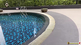 Johntronx - Sensational Pool Fuck with a Sensational Amateur Asian Girl