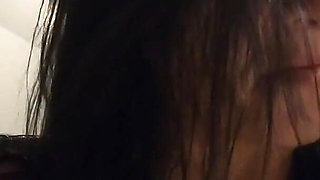 Ripped Shiny Nylon Jumpsuit in the Bathroom. Cum Cleanup, Dirty Dancing and Pee Play