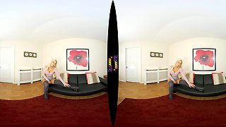 Peachy; Strip Solo Curvy Platinum Blonde Big Tits Big Ass Small Waist Nylon Stockings