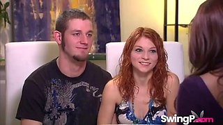 Swinger party couples going crazy and pleasuring each others: Babe, Blonde  Brunette Porn