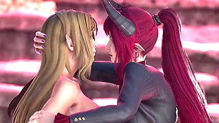 Scuccubus enjoys some wild fun with her elf in a hot animated scene