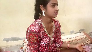 Desi Girlfriend Sucks Boyfriend's Cock in Romantic Reunion - Hot Indian Couple Sex in Room
