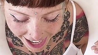 Piss Hungry Slut Deepthroat and Mess
