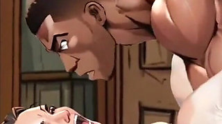 Cuckold Husband Came Home From Work Too Early and Caught His Wife Fucking the Gardener. Anime. Hentai