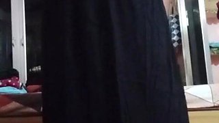Indian Queer Crossdresser Gaurisissy rock-hard hard-core orgy in black
