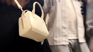 Amateur hottie fucked outdoor in public