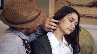 Shameless and slutty schoolgirl gets special treatment