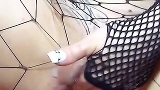 Blonde slut gets fucked hard at gangbang bukkake party