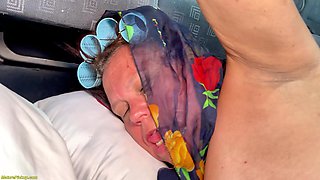 Ugly BBW Mature Gets First Time DP Fucked in My Van