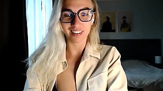 Blonde Teen Solo Masturbating On Webcam