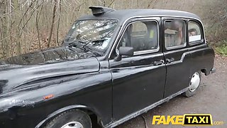 Fake Taxi Hard fucking rocks taxi cab with tight pussy petite French babe