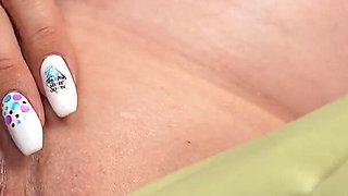Pregnant Blonde and Wet Panty Fuck Masturbation