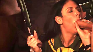 Amateur girlfriend anal group sex with facials