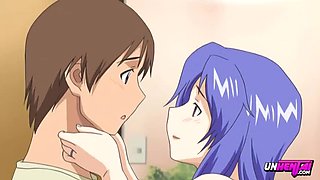 Hot Japanese MILF Threesome - Uncensored Hentai Sex with Big Tits & Creampie