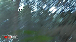 Nataly Divine Girl Sucking Her BF in the Wood, Shoot by a Voyeur