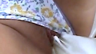 Outdoor Party with Sexy Blonde