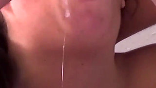 White Slut Gianna Love Gives Sloppy Head