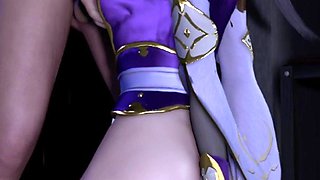 3D Big Boobs Anime Slut Wearing Sexy Dress Got Her Wet Pussy Fucked