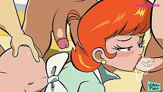 Dexter's Mom In Gangbang ( Parody Cartoon )