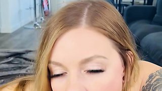 Blonde amateur milf does anal on pov camera 11