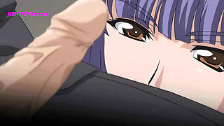 ''The Boss and the Horny Secretary'' Trapped Together in a Broken Elevator (Hentai Sex)