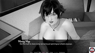 Steamy three-way action in the spa room at Sexus Resort