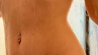 Stacked brunette goes solo toys and masturbation