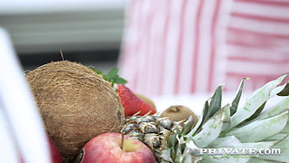 Cassie Fire getting anal lessons by a BBC