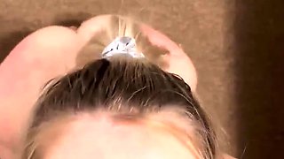 Magdalenas ride in the bathroom Anal Blonde Blowjob Cumshot