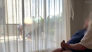 Hotel Maid Watches Me Jerk Off And Cum - Amateur Homemade Public Handjob