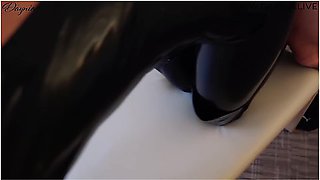 Hardcore Bitch In Latex Mmf Gets Fucked In Three Holes - Cum Battle With Ronny Rosetti