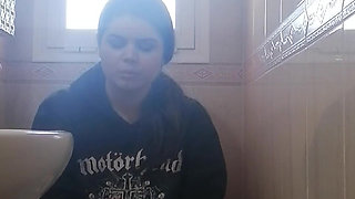 Watcher on Toilet