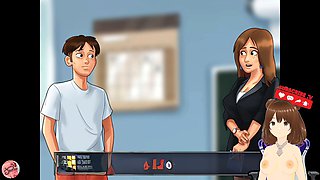 Summertime saga, horny stepmom, ari gameplay