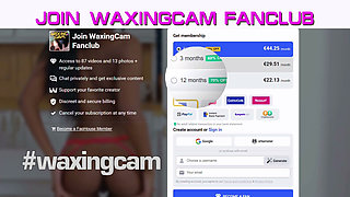 #205(1) Male Waxing. Guy's Ass.
