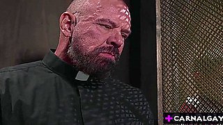 Churchgoers Shocked By Priest Max Sargents Secret Meetings With Altar Boys In The Confessional Booth! Today The Creepy Priest Ass Fucked A Sinful Twink!