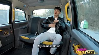 Wet Ginger Pussy Filled With Cum - Fake Taxi Sex With Cherry Candle
