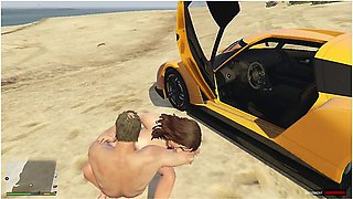 Cheats Her Husband With Trevor In The Beach Part 2! Blowjob And Anal Sex!