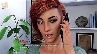 Adult visual novel featuring a hot blonde with big boobs and some inexperienced fun