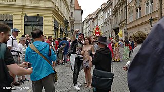 Alena Flashes Tits Publicly