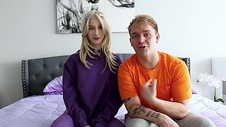 Petite blonde stepsister is going to get ass-fucked deep