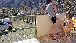 I Fuck The Neighbor While The Cuckold Works On His Car